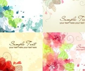 dreamy watercolor flower background vector