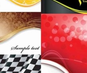 dynamic lines with wave background vectors