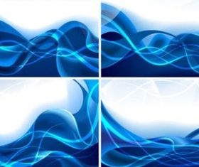 Dreams dynamic blue lines background vector