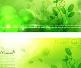 Spring is in air green fantasy background vectors