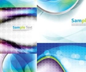 Dynamic dream dots background set vector