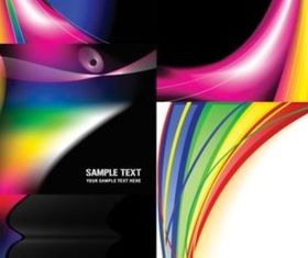 Colorful dynamic background vectors graphic