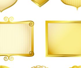 luxurious Gold Royal Frames 2 vector