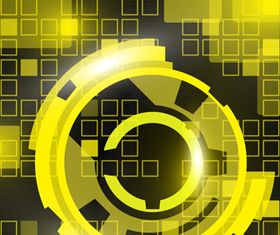 Gloden style background design vectors