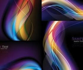 Centro colorful dynamic lines background vectors material