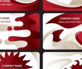 Fresh red card background creative vector