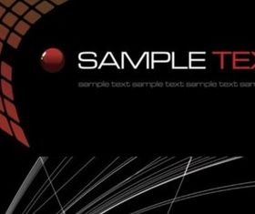 Black dynamic background vector