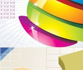 3D pattern background vector
