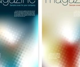 Colorful magazine cover backgrounds vectors graphic