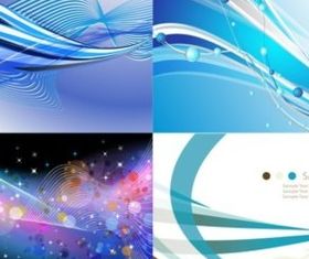 Dynamic lines gorgeous background vector