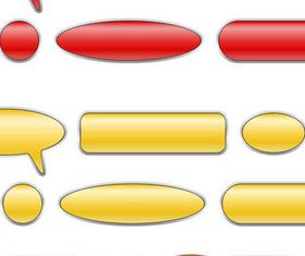 Colored Speech bubble 2 vector