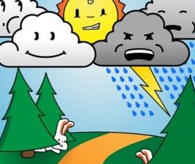 Cute Weather vector