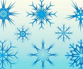 Free Ice Snow Vector Graphics set vector
