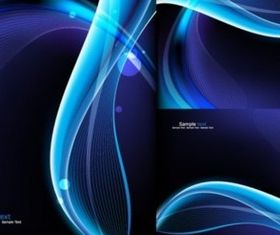 blue line Shiny background vector