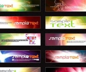 Dazzling banner background vector