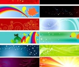 Bright banner background vector