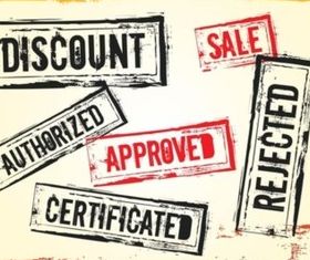 Grunge Stamps Illustration vector