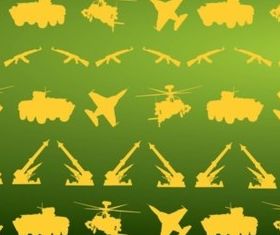 Military Icons Pattern vectors graphic