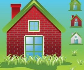 Green Home Ecology Vectors vectors graphics
