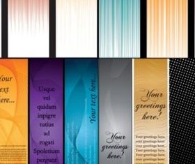 Different fashion line backgrounds vector set