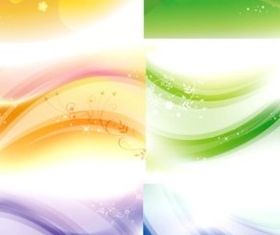Different dream line flash background vector