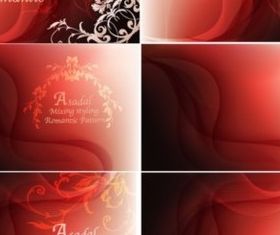 Red dream smoke design background vectors graphic