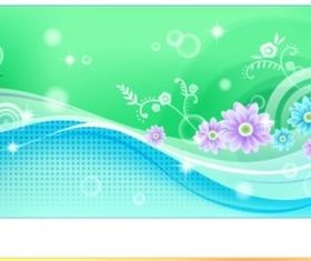 Dreamy blue flower background vector