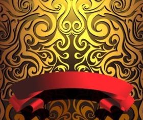Ornate design background vectors