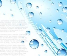 Blue bubble splash-ink background vector