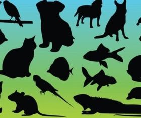Animal Silhouettes Vectors vector