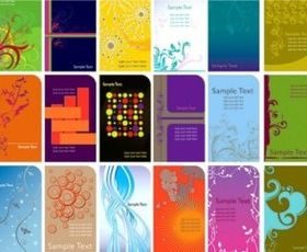 Different card design background vector