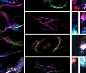 Different fashion Shiny fantasy background vector