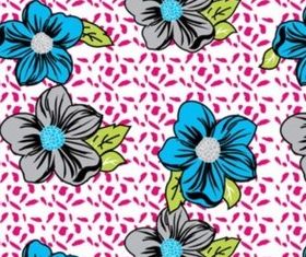 Cute hand-painted floral background creative vector