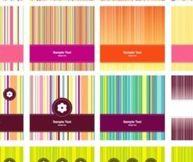 Fashion line card background vector design