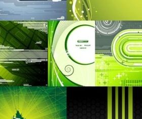 Green technology design elements background vector