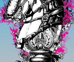 Vintage Horse vector