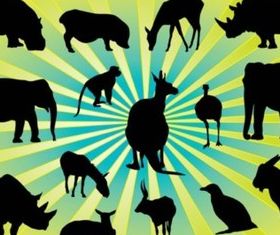 Animal Silhouettes Pack vectors material