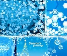 Dream Blue Christmas background vector design