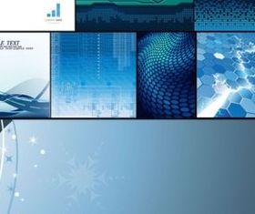 Halation Blue background 1 vector