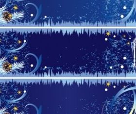 Bright Christmas decoration banner background vector