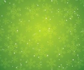 Design elements green christmas snowflake background vector