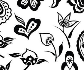 Different Floral Elements Illustration 2 vectors