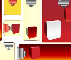 Office paper elements 2 vector graphics