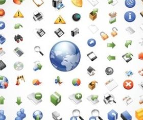 Web Icons Pack set vector