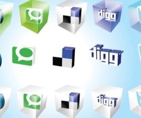 Social Bookmark Icons vector