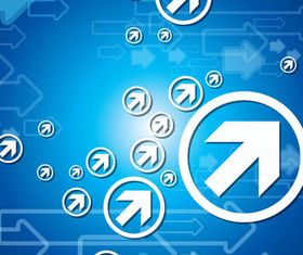 Abstract Arrows Background 2 set vector