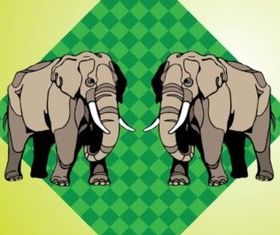 Elephants design vectors graphics