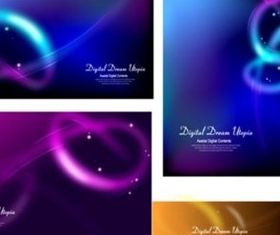 Intersection Shiny background creative vector