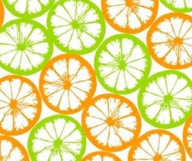 Fresh orange tiled background vector