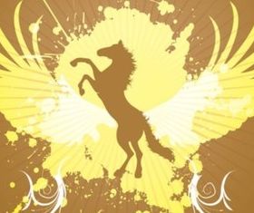 Jumping Horse Graphics creative vector